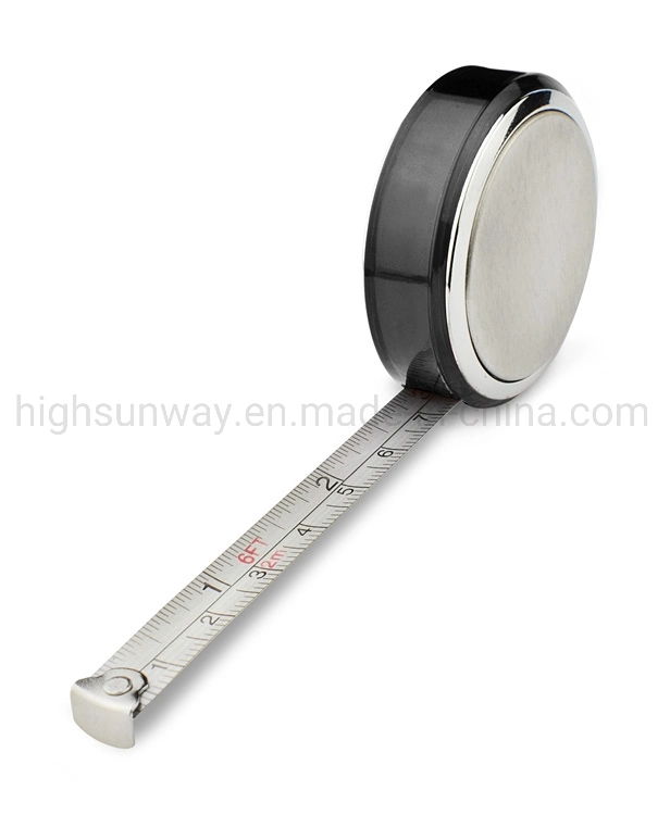 Promotional Mini Round Magnet Steel Tape Measure Tool Measuring Tape